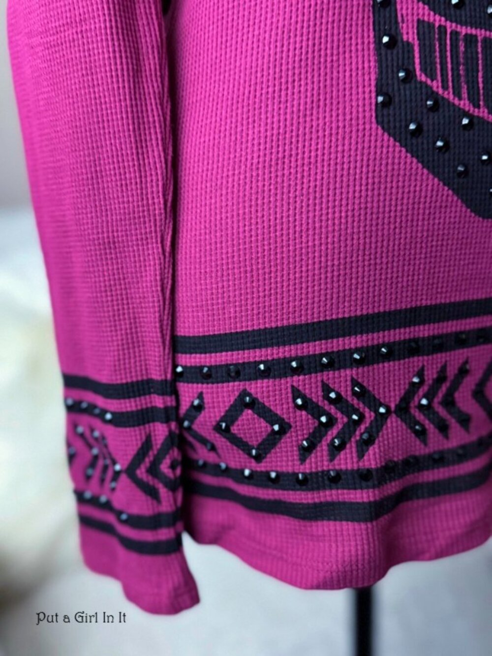 Vocal Apparel Womens crystal embellished pink black sugar skull shirt s m l xl - Picture 3 of 5